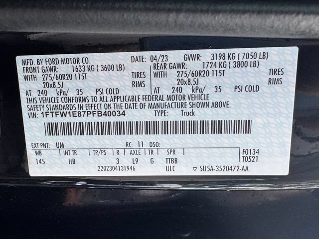 Used 2023 Ford F150 Lariat w/ Equipment Group 502A High AWD/4WD image 33