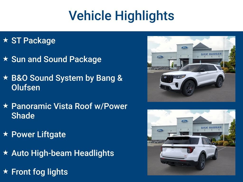 New 2025 Ford Explorer ST w/ Sun And Sound Package AWD/4WD image 3