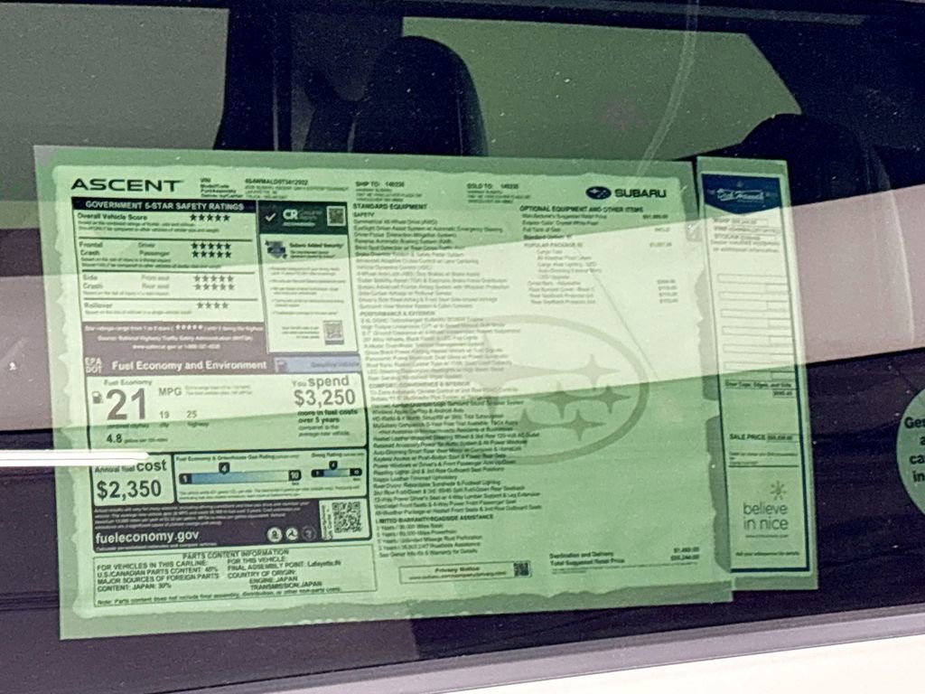 New 2026 Subaru Ascent Bronze Edition image 25