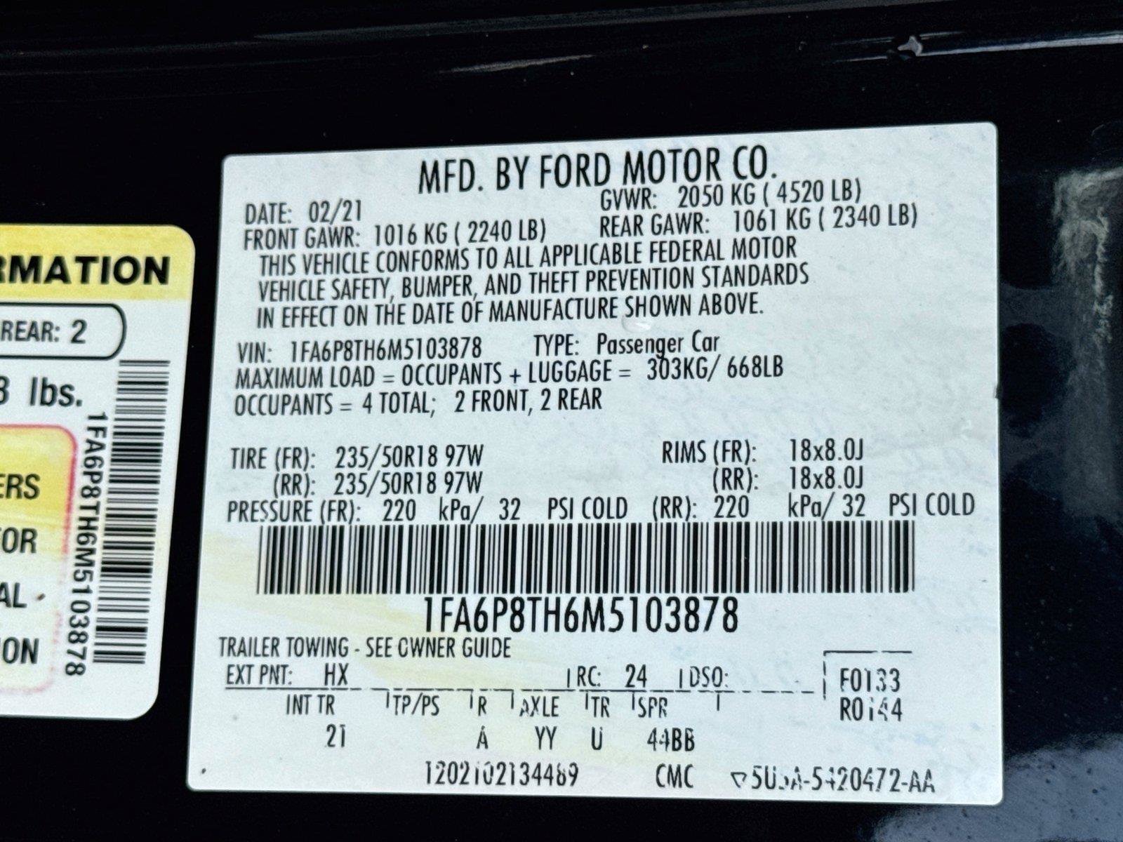 Used 2021 Ford Mustang Coupe RWD image 33