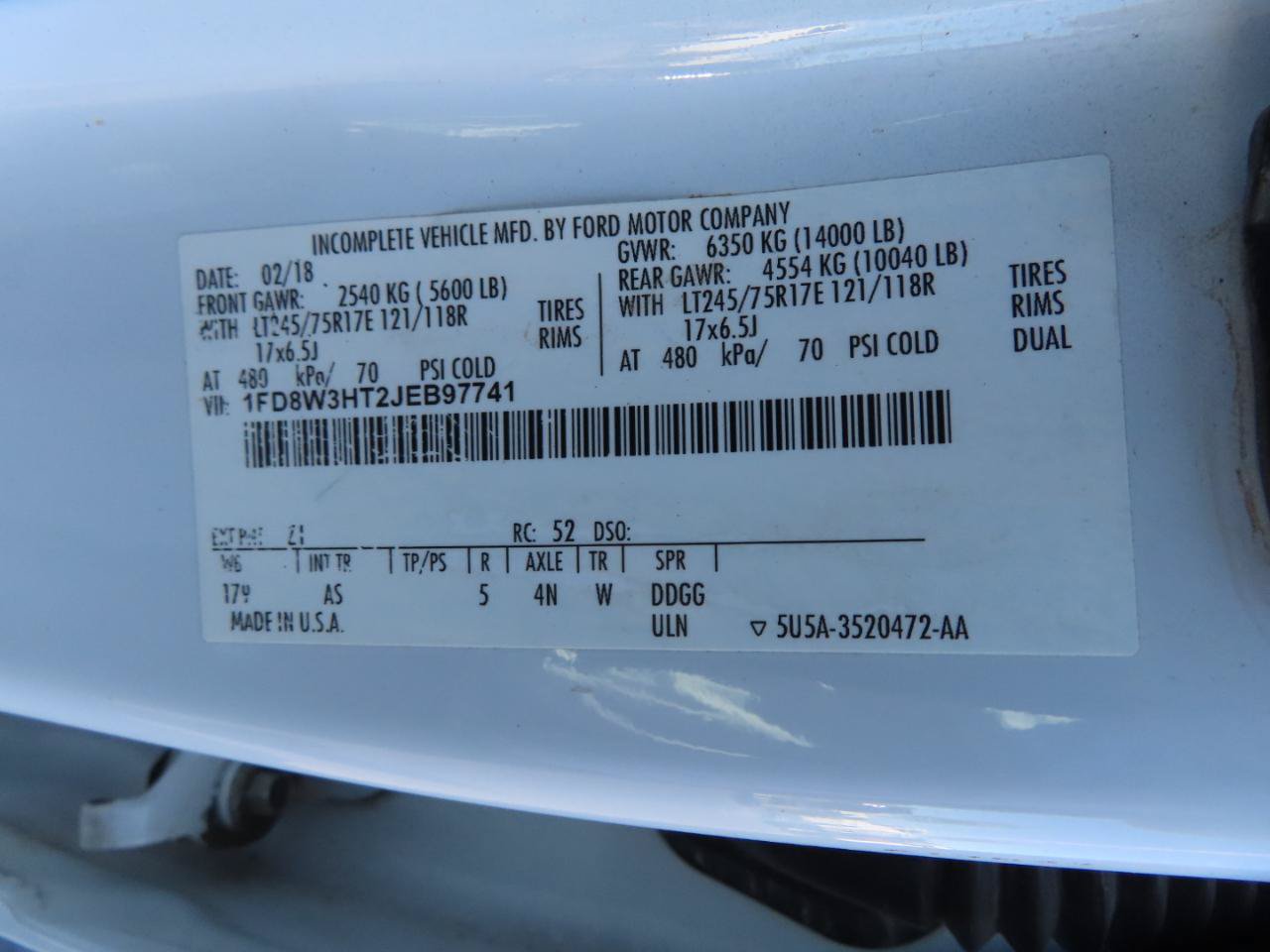 Used 2018 Ford F350 XL w/ Power Equipment Group AWD/4WD image 11