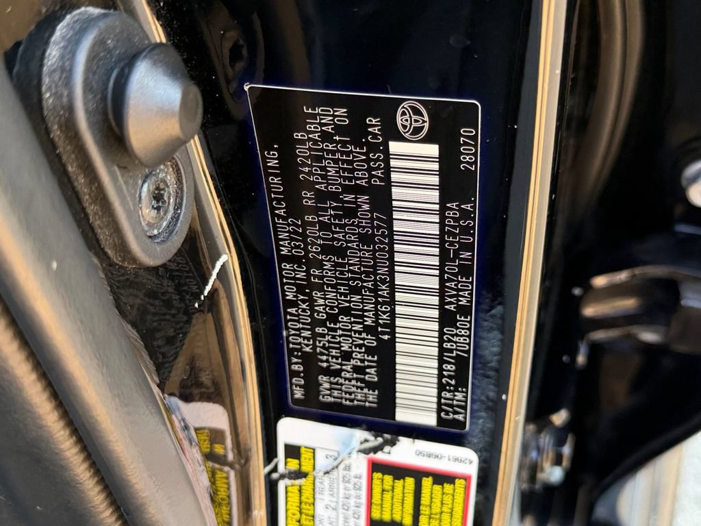 Used 2022 Toyota Camry XSE w/ Navigation Package FWD image 28