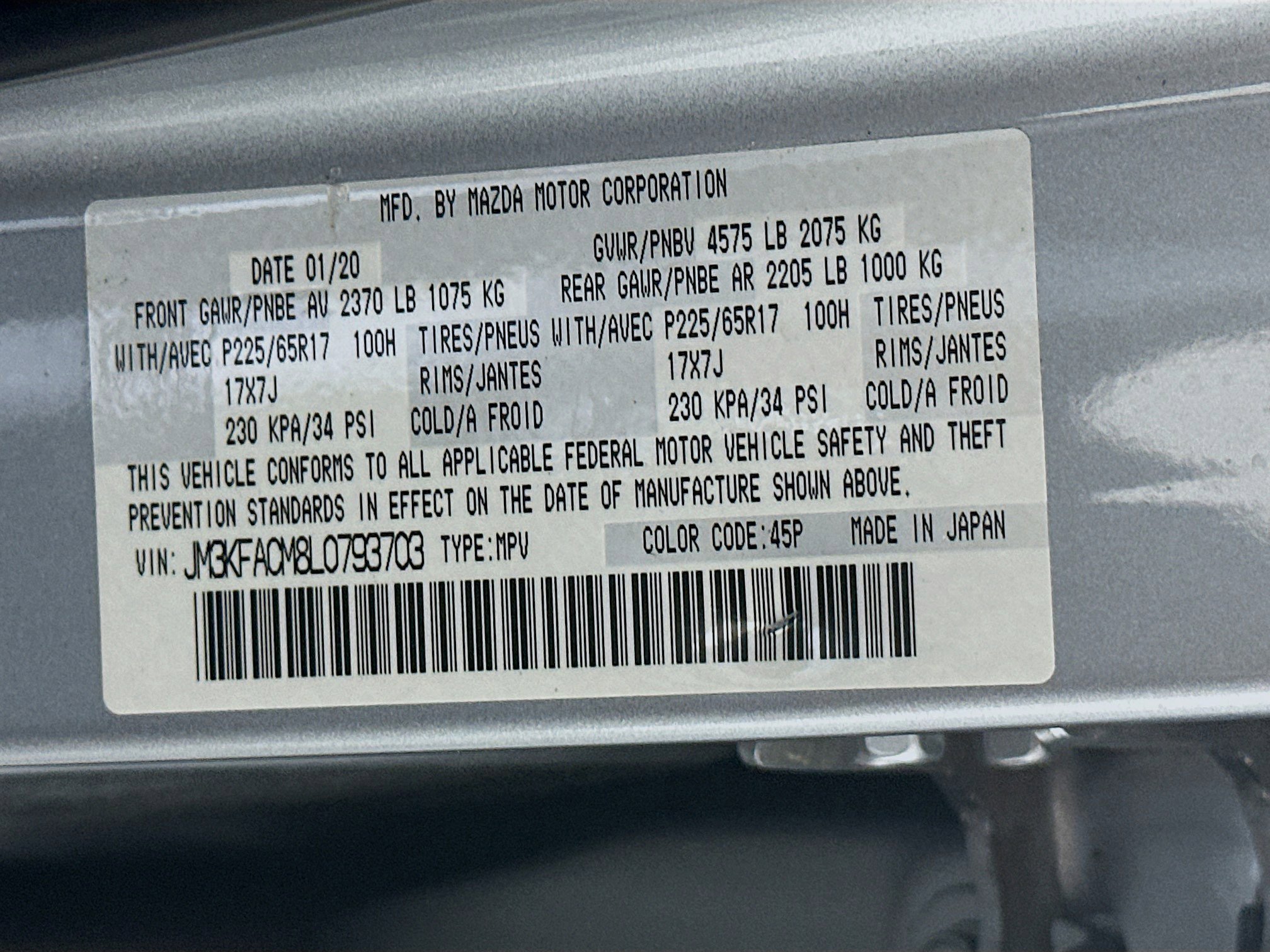 Used 2020 MAZDA CX-5 Touring FWD image 12