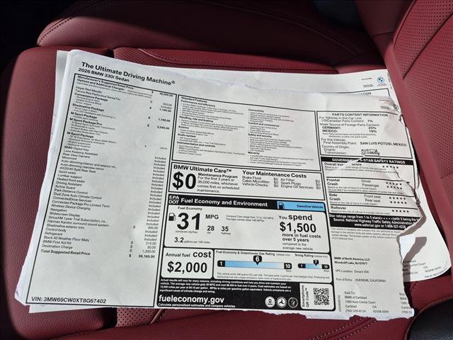 New 2026 BMW 330i Sedan w/ M Sport Package RWD image 17