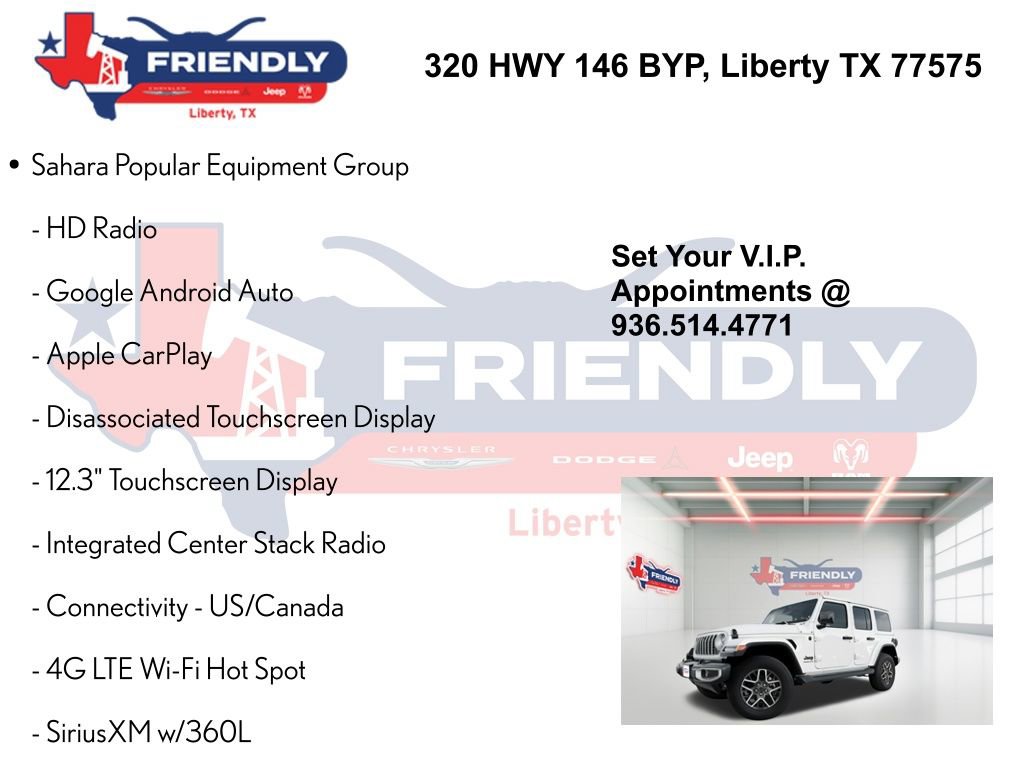 New 2025 Jeep Wrangler Unlimited Sahara AWD/4WD image 10