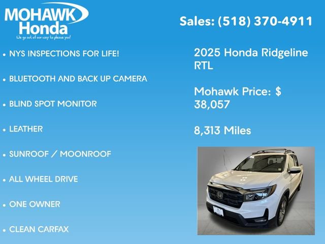 Certified 2025 Honda Ridgeline RTL image 8