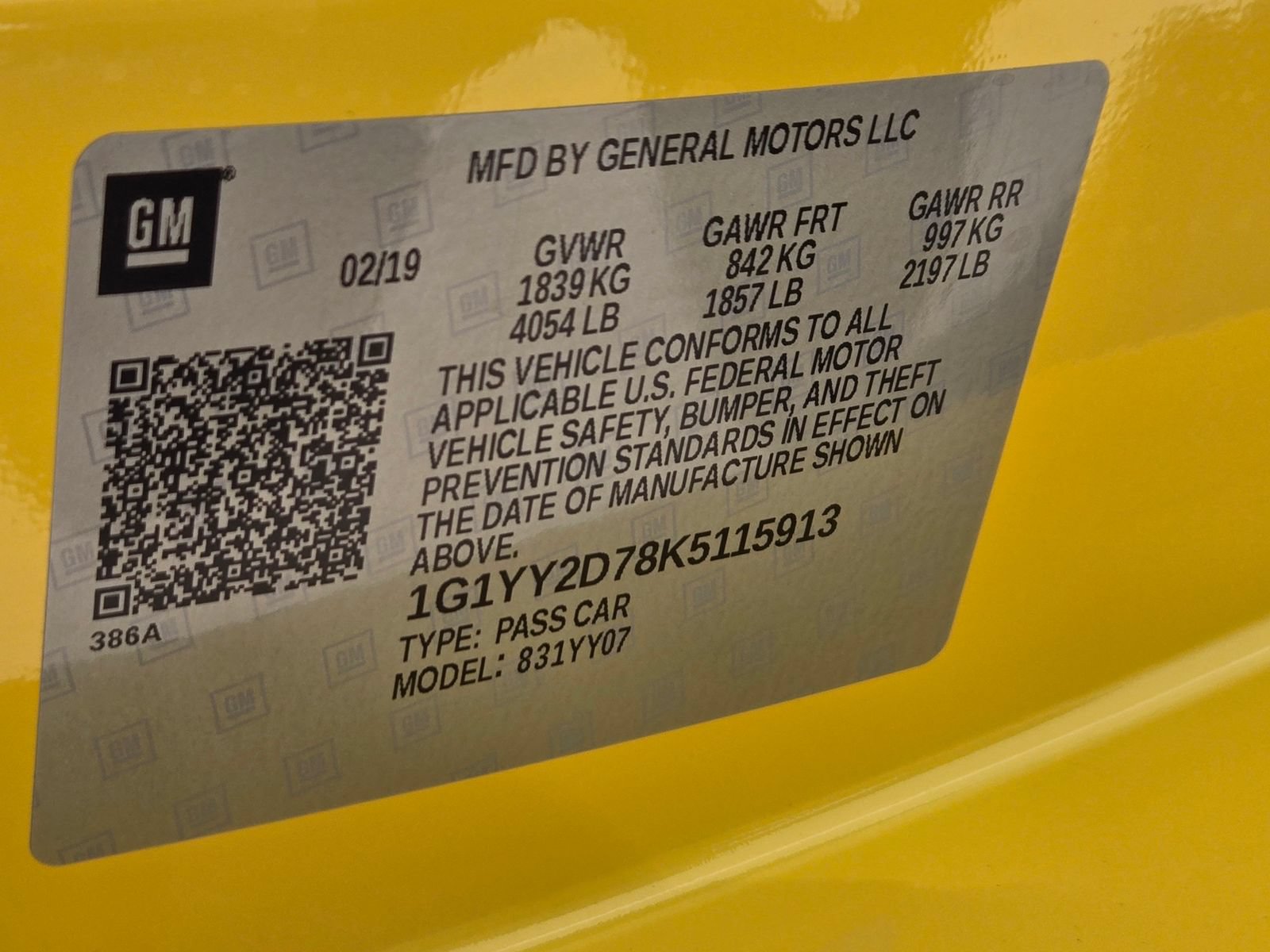 Used 2019 Chevrolet Corvette Grand Sport RWD image 30