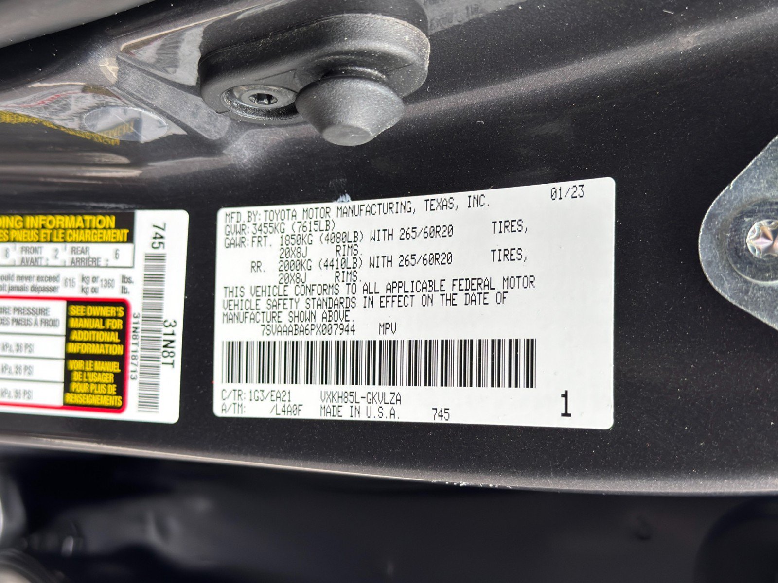 Used 2023 Toyota Sequoia Limited AWD/4WD image 49