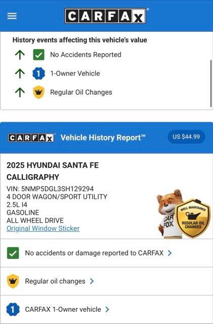 Used 2025 Hyundai Santa Fe Calligraphy image 4