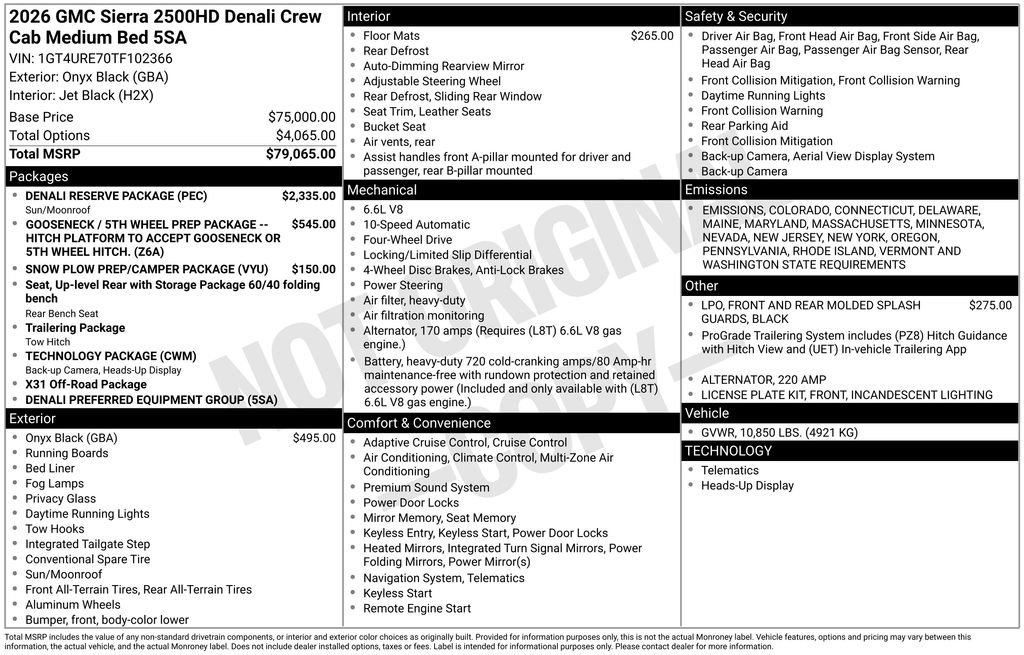New 2026 GMC Sierra 2500 Denali w/ Denali Reserve Package image 6