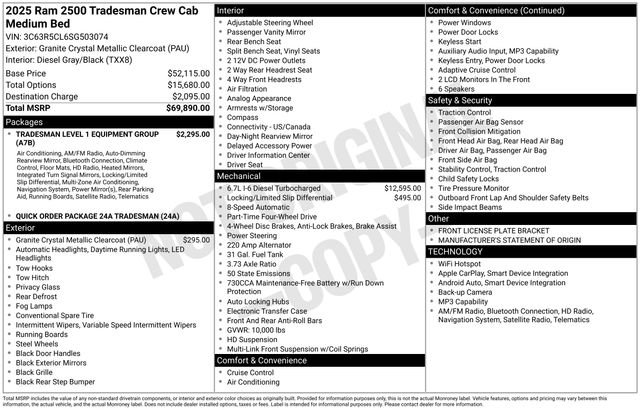 New 2025 RAM 2500 Tradesman image 19