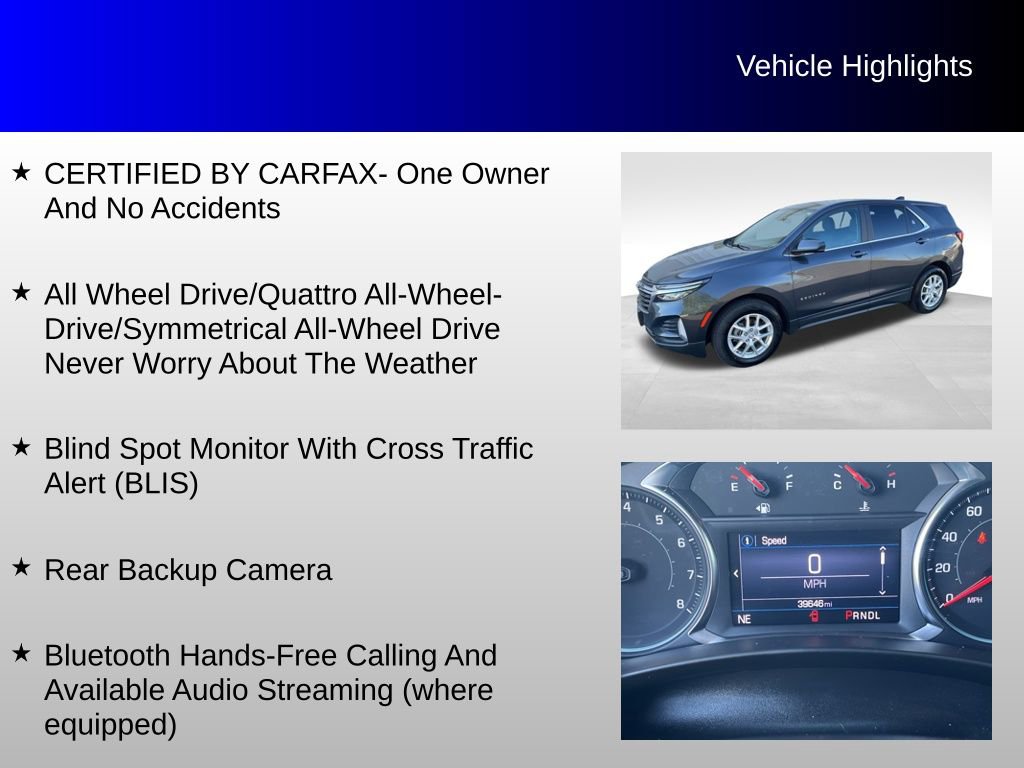 Used 2022 Chevrolet Equinox LT AWD/4WD image 4