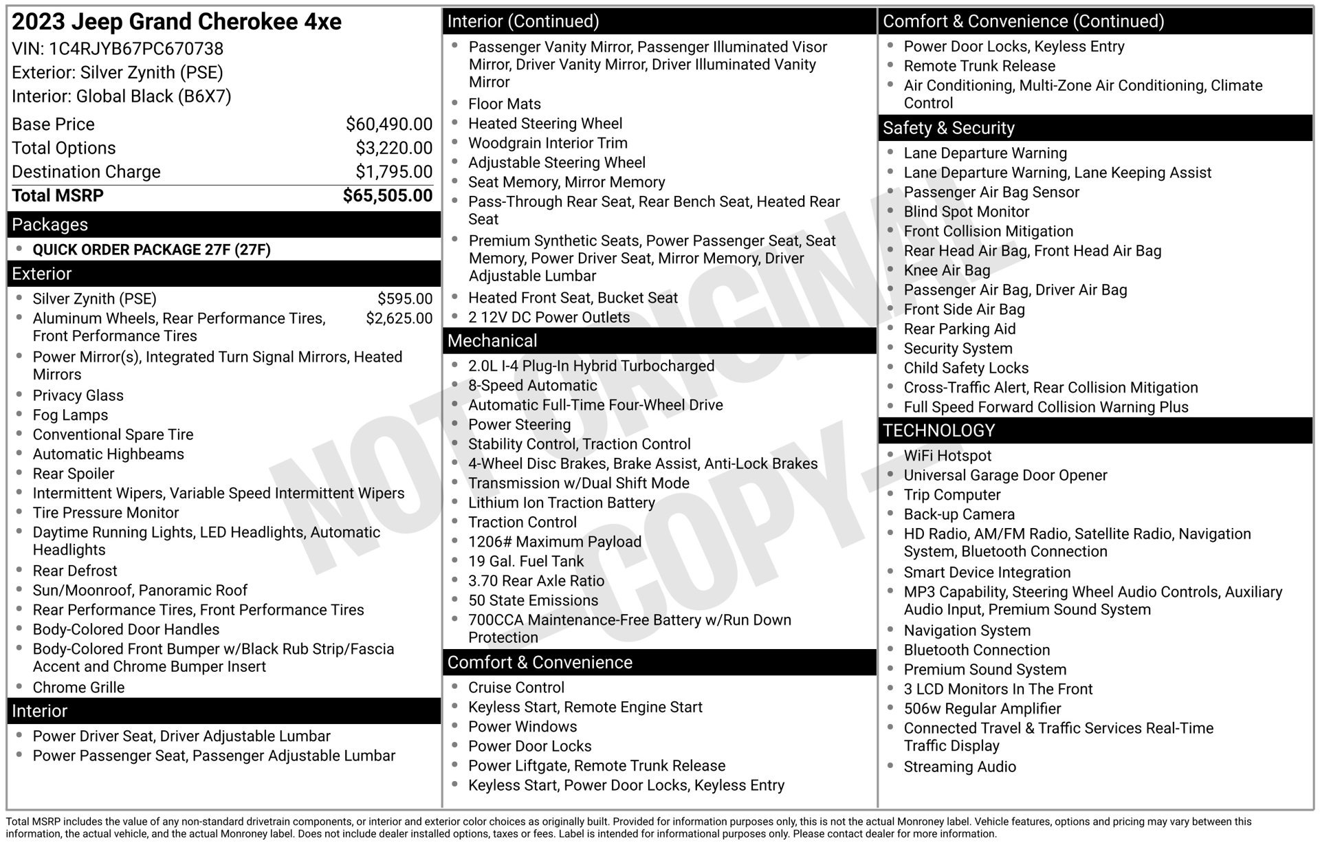 Used 2023 Jeep Grand Cherokee 4WD 4xe image 3