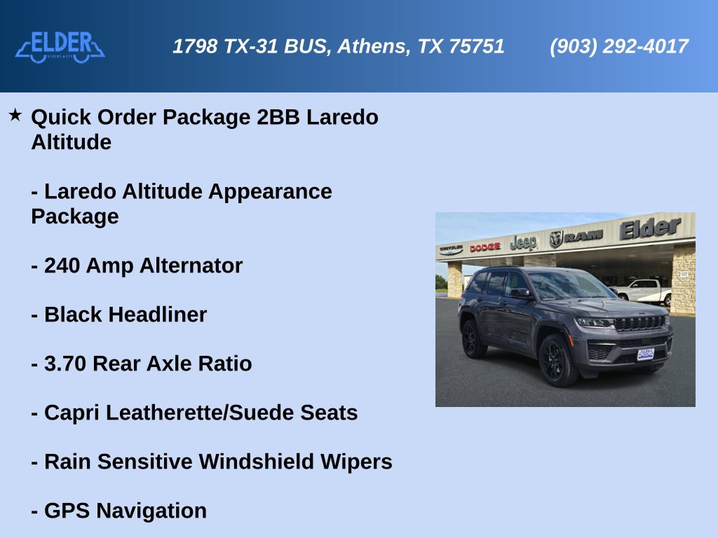 New 2026 Jeep Grand Cherokee Altitude RWD image 6