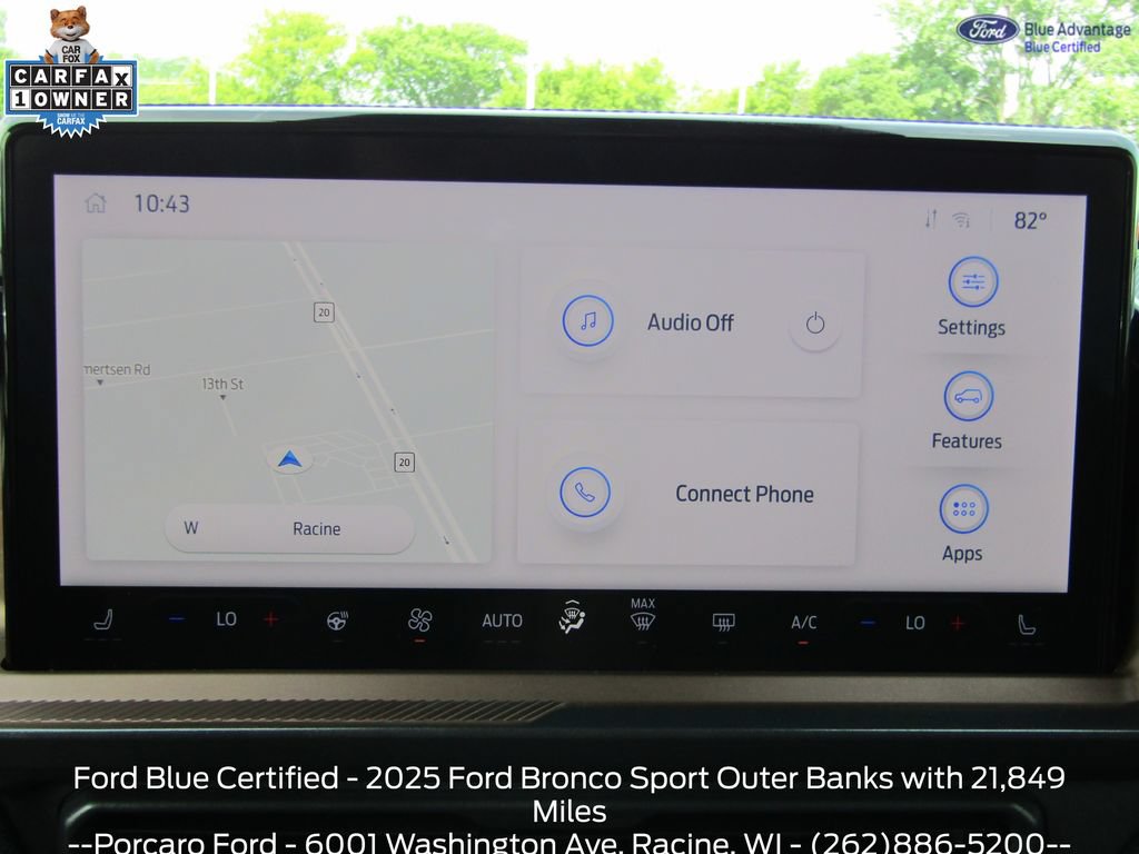 Certified 2025 Ford Bronco Sport Outer Banks w/ Outer Banks Tech Package+ AWD/4WD image 37