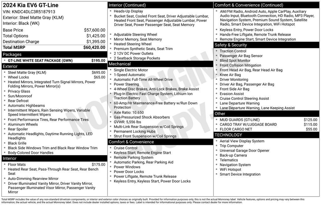 Certified 2024 Kia EV6 GT-Line w/ GT-Line White Seat Package image 10