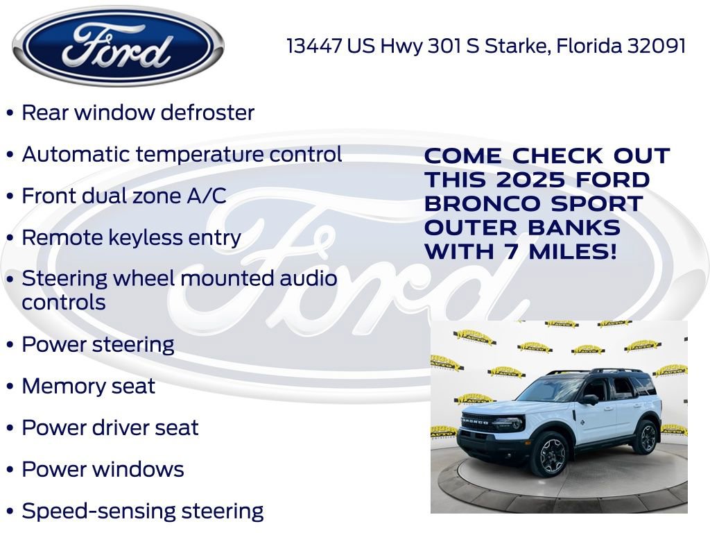 New 2025 Ford Bronco Sport Outer Banks w/ Outer Banks Tech Package+ image 20
