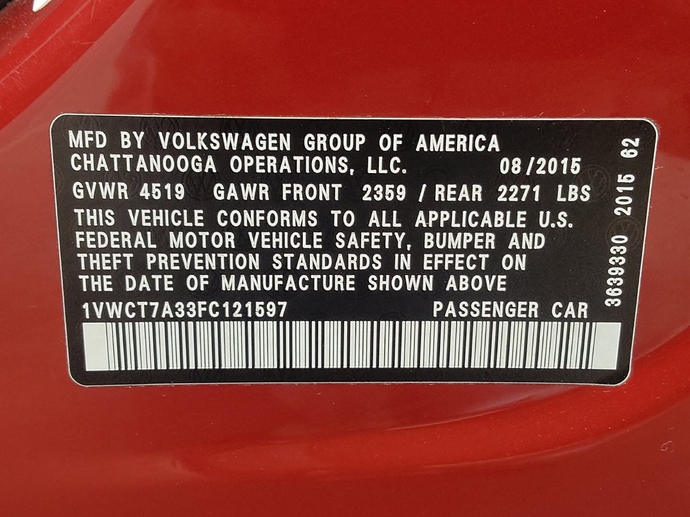 Used 2015 Volkswagen Passat 1.8T SEL Premium image 33