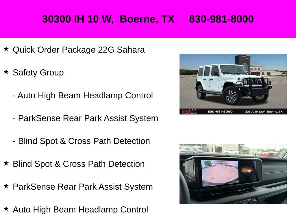 Used 2024 Jeep Wrangler Unlimited Sahara w/ Safety Group AWD/4WD image 10