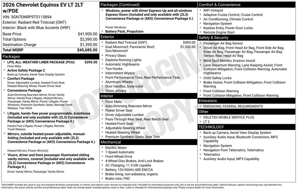 New 2026 Chevrolet Equinox EV LT image 10