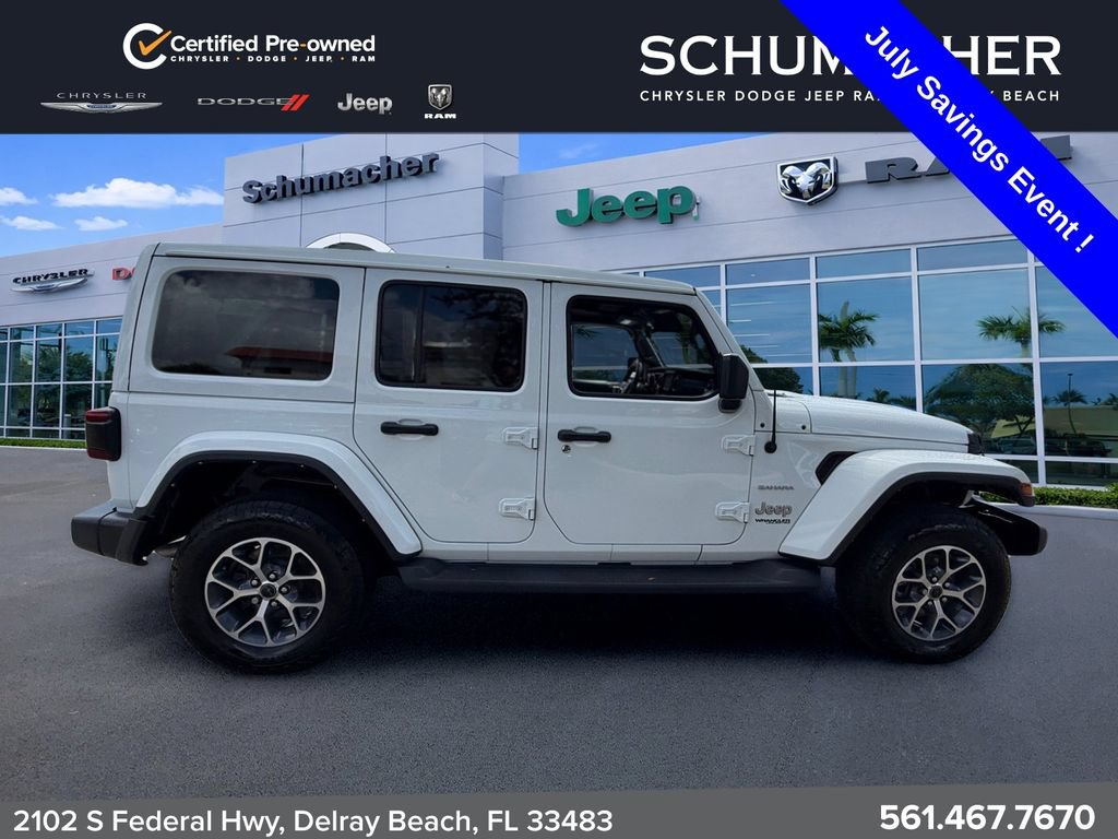 Used 2022 Jeep Wrangler Unlimited Sahara w/ LED Lighting Group AWD/4WD image 8