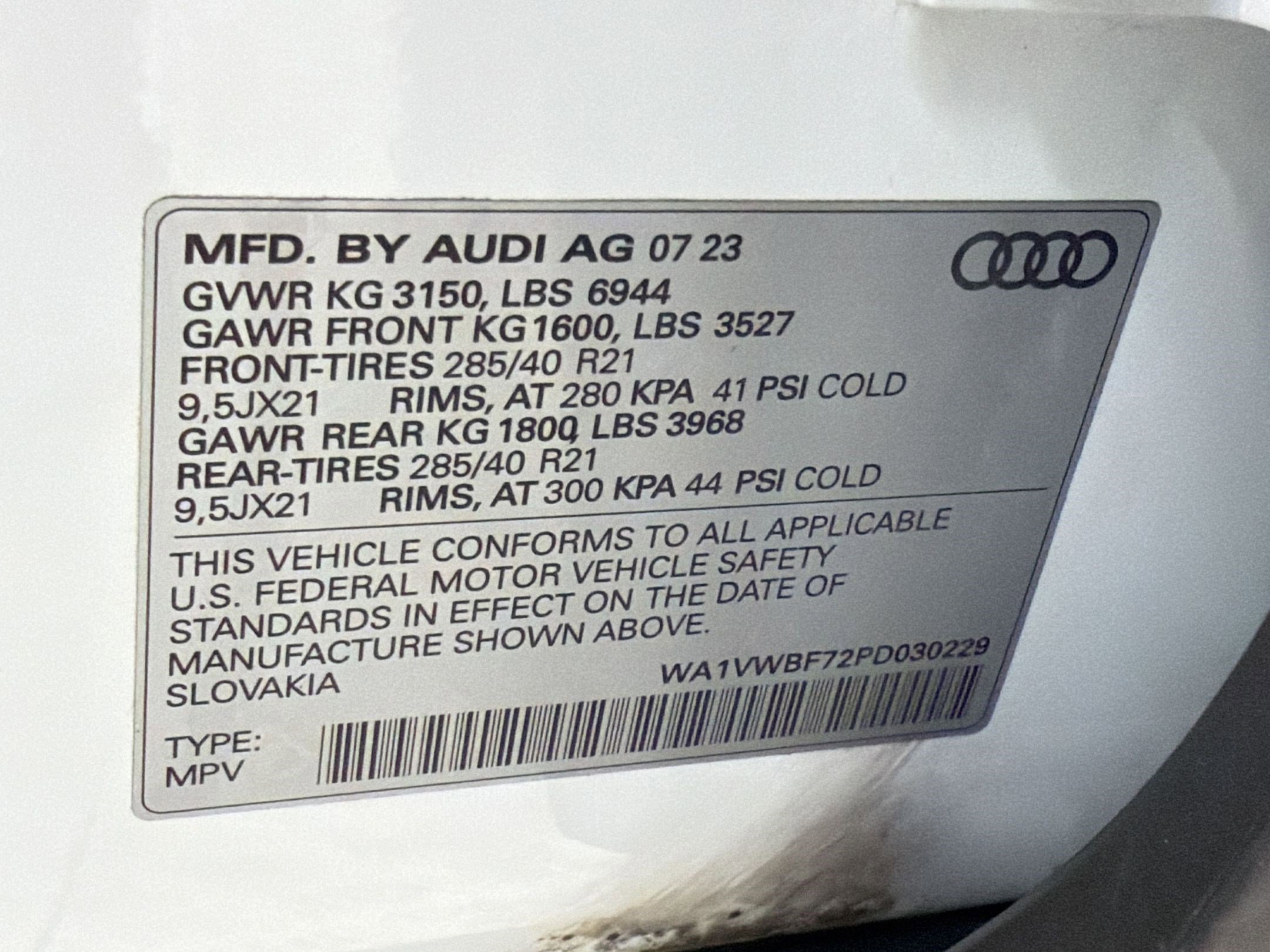 Used 2023 Audi SQ7 Prestige image 20