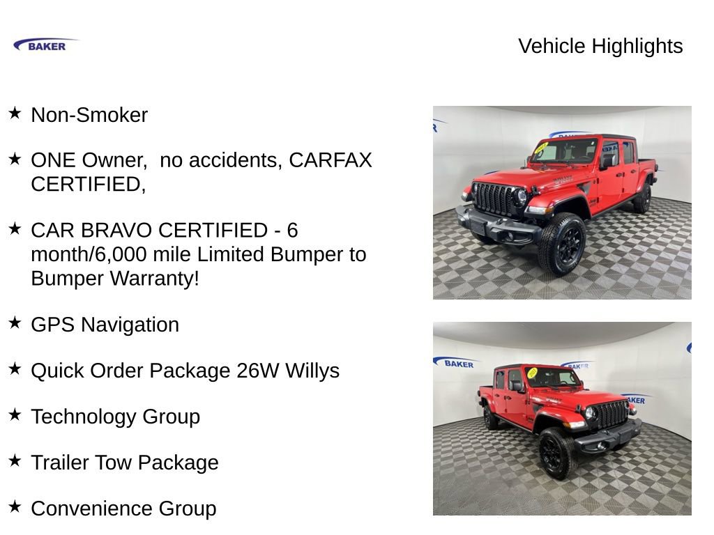Used 2021 Jeep Gladiator Willys image 4