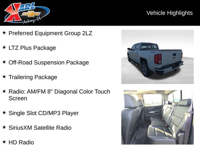 Used 2017 Chevrolet Silverado 1500 LTZ Z71 w/ LTZ Plus Package image 2