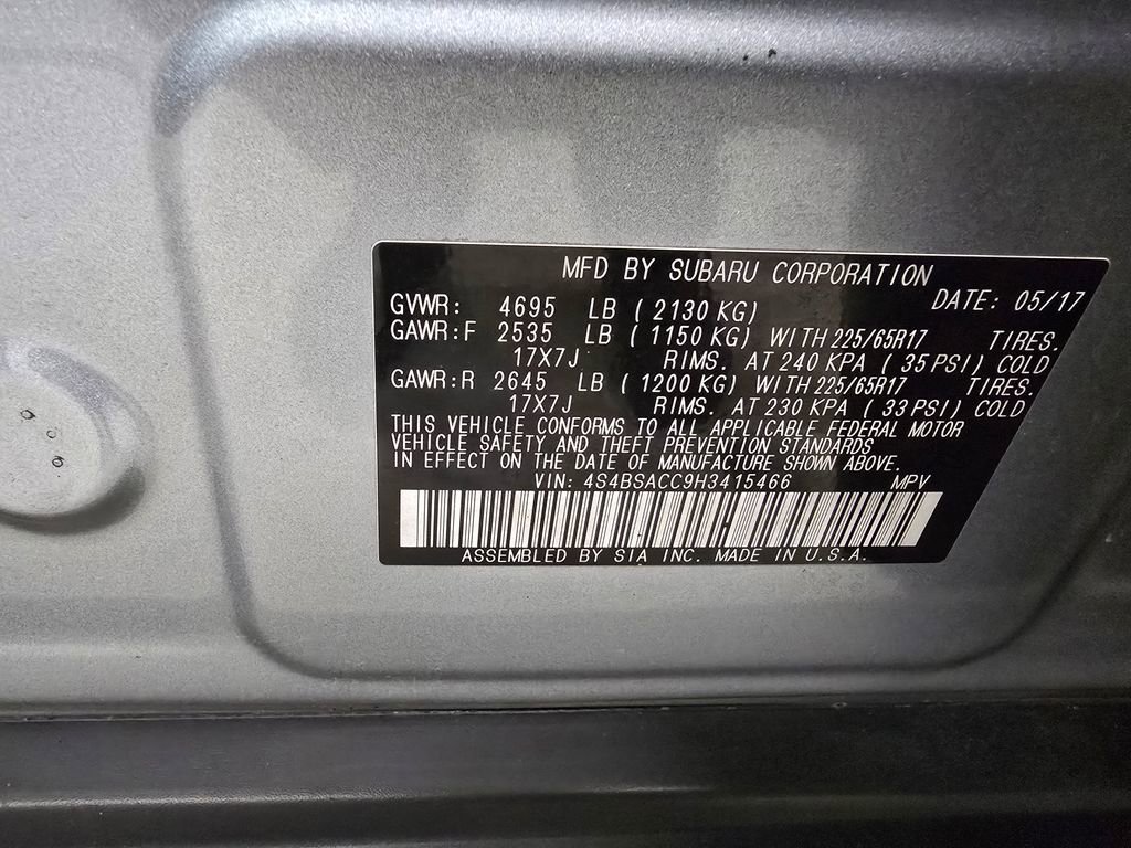 Used 2017 Subaru Outback 2.5i Premium image 14