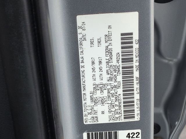 Certified 2024 Toyota Tacoma SR5 AWD/4WD image 34