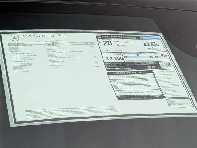 New 2026 Mercedes-Benz GLA 250 4MATIC image 17