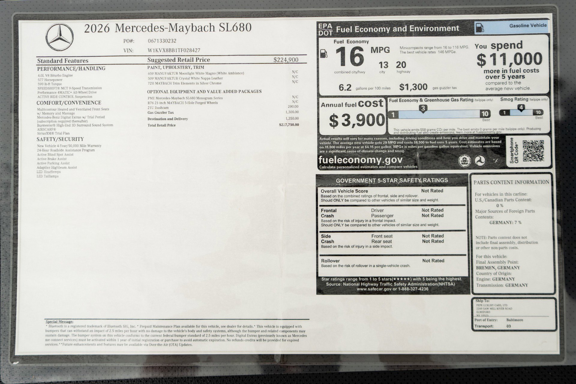 Used 2026 Mercedes-Benz Maybach SL 680 image 24