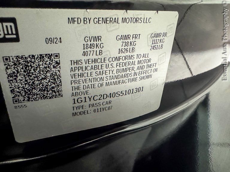 Certified 2025 Chevrolet Corvette Stingray Premium Cpe w/ Z51 Performance Package image 31