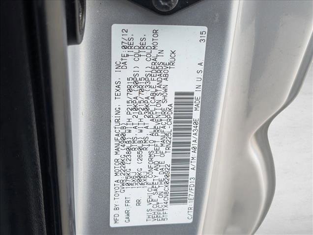 Used 2012 Toyota Tacoma 2WD Access Cab w/ SR5 Pkg image 23