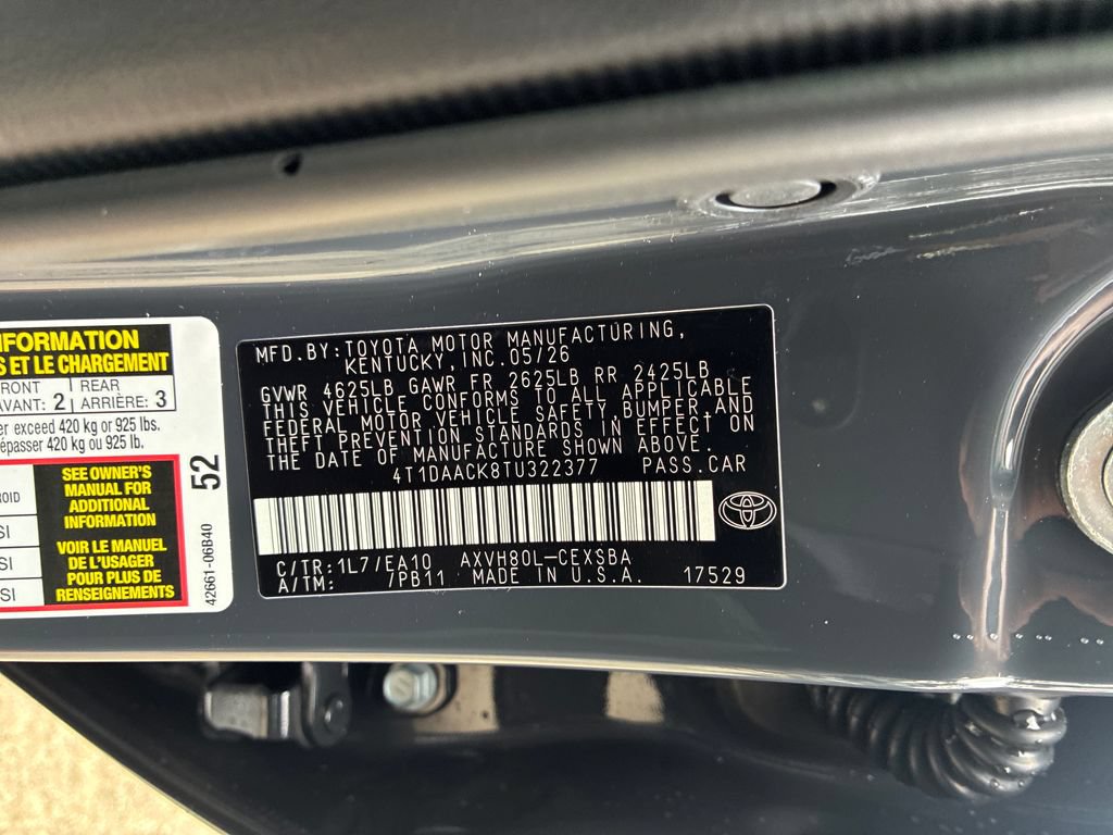 New 2026 Toyota Camry SE FWD image 34