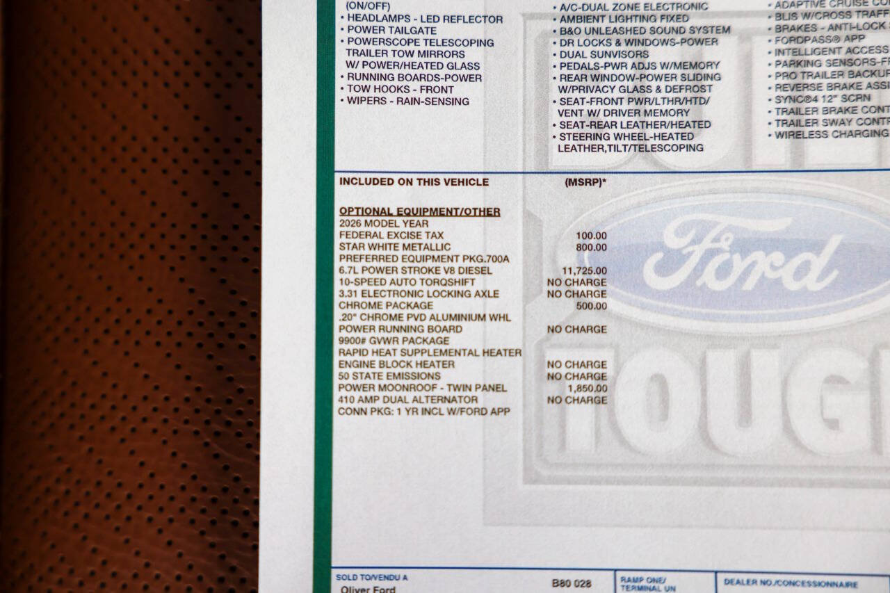 Used 2026 Ford F250 King Ranch w/ Chrome Package AWD/4WD image 45