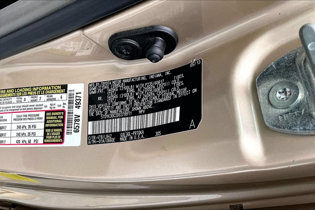 Used 2013 Toyota Sienna XLE FWD image 19