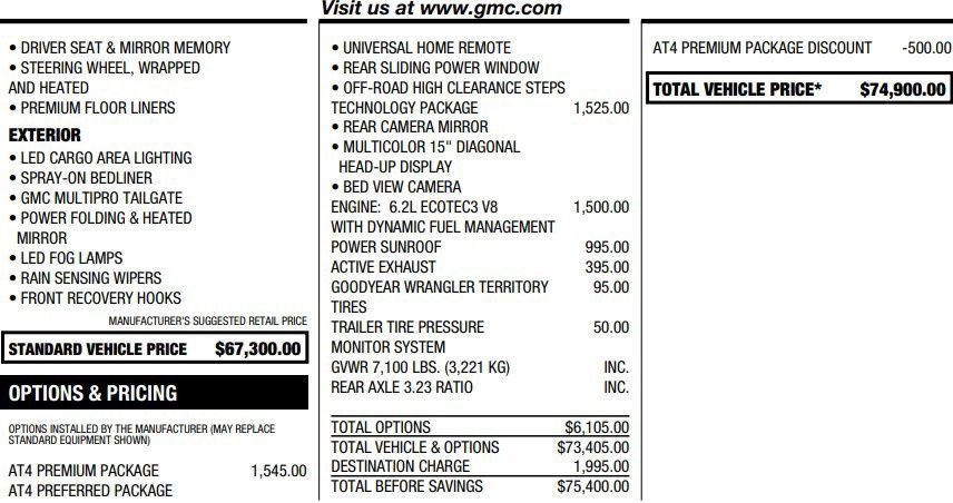 Certified 2025 GMC Sierra 1500 AT4 w/ AT4 Premium Package AWD/4WD image 2