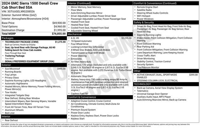Used 2024 GMC Sierra 1500 Denali w/ Technology Package AWD/4WD image 19