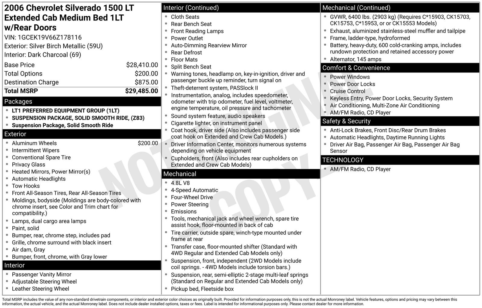 Used 2006 Chevrolet Silverado 1500 LT image 16