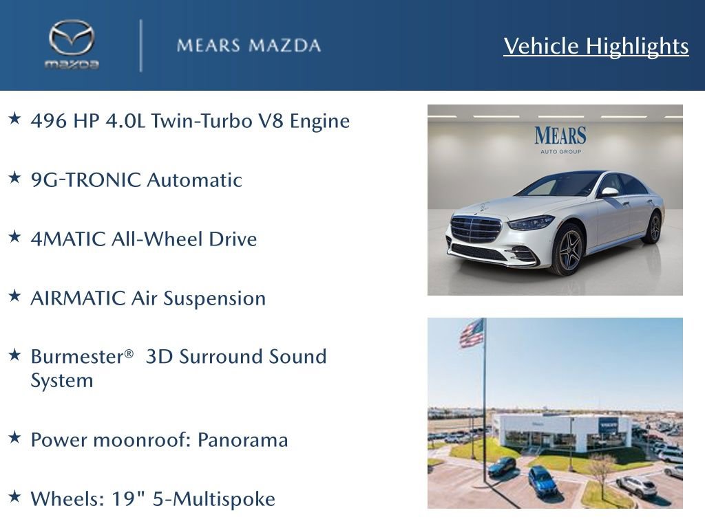 Used 2024 Mercedes-Benz S 580 4MATIC Sedan image 2