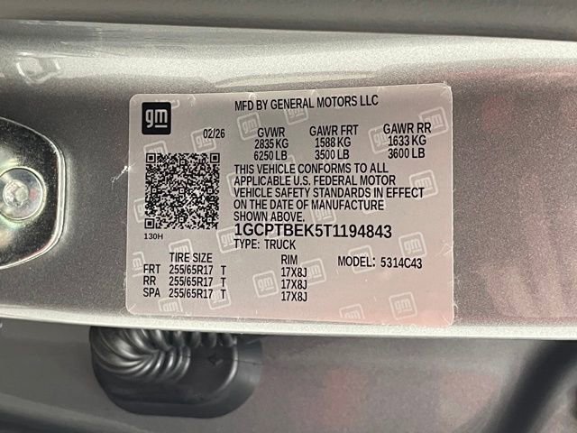 New 2026 Chevrolet Colorado W/T w/ WT Convenience Package II image 24