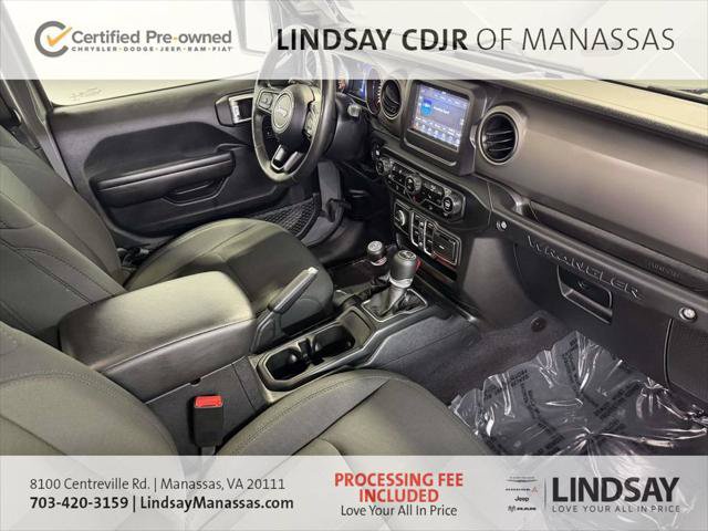 Certified 2020 Jeep Wrangler Unlimited Sport AWD/4WD image 15