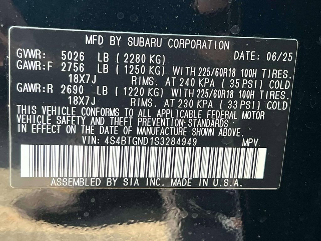 New 2025 Subaru Outback Limited XT image 21