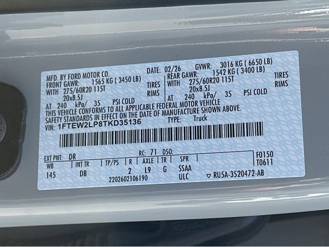 New 2026 Ford F150 STX w/ Equipment Group 200A image 34