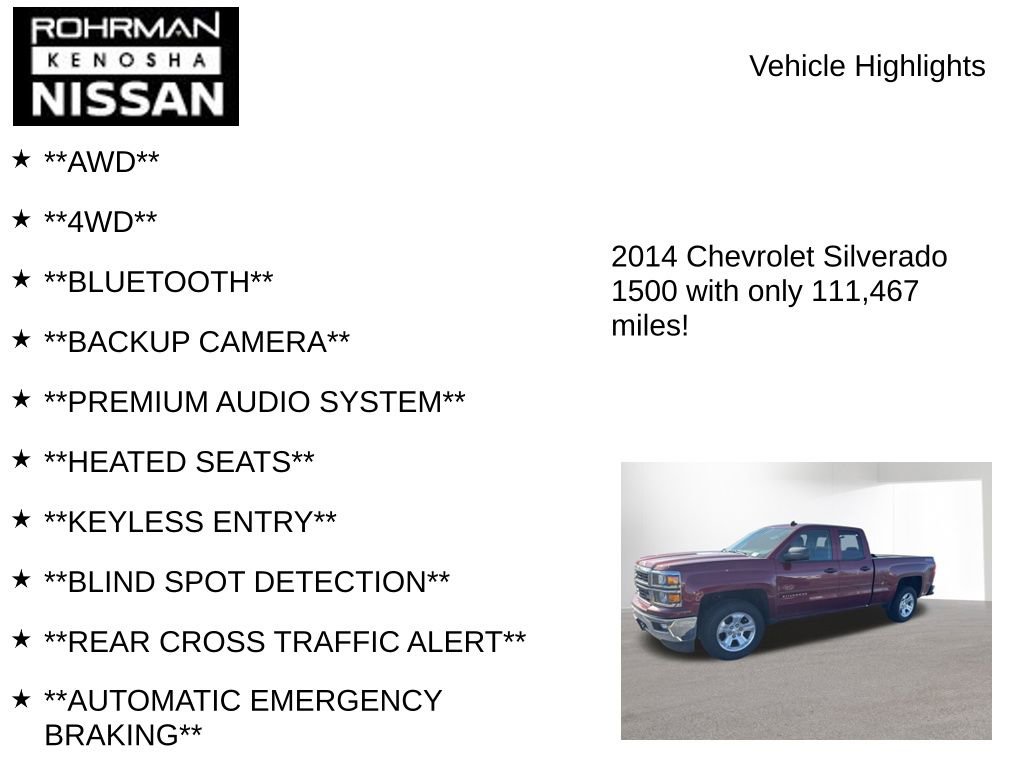 Used 2014 Chevrolet Silverado 1500 LT w/ All Star Edition image 8