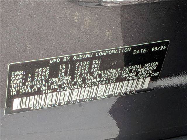 Certified 2025 Subaru Legacy Premium w/ Popular Package #1A AWD/4WD image 24