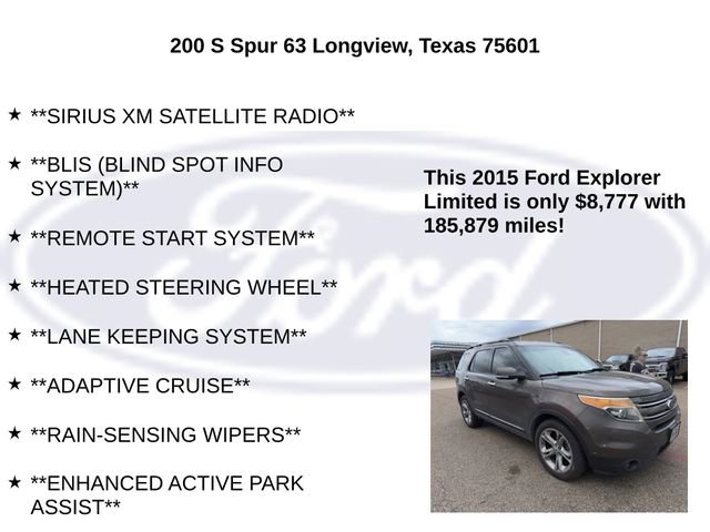 Used 2015 Ford Explorer Limited w/ Equipment Group 302A image 20