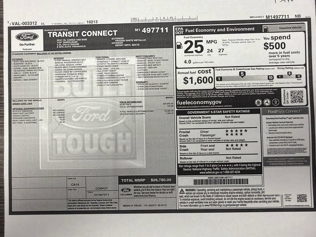Used 2021 Ford Transit Connect XL FWD image 31