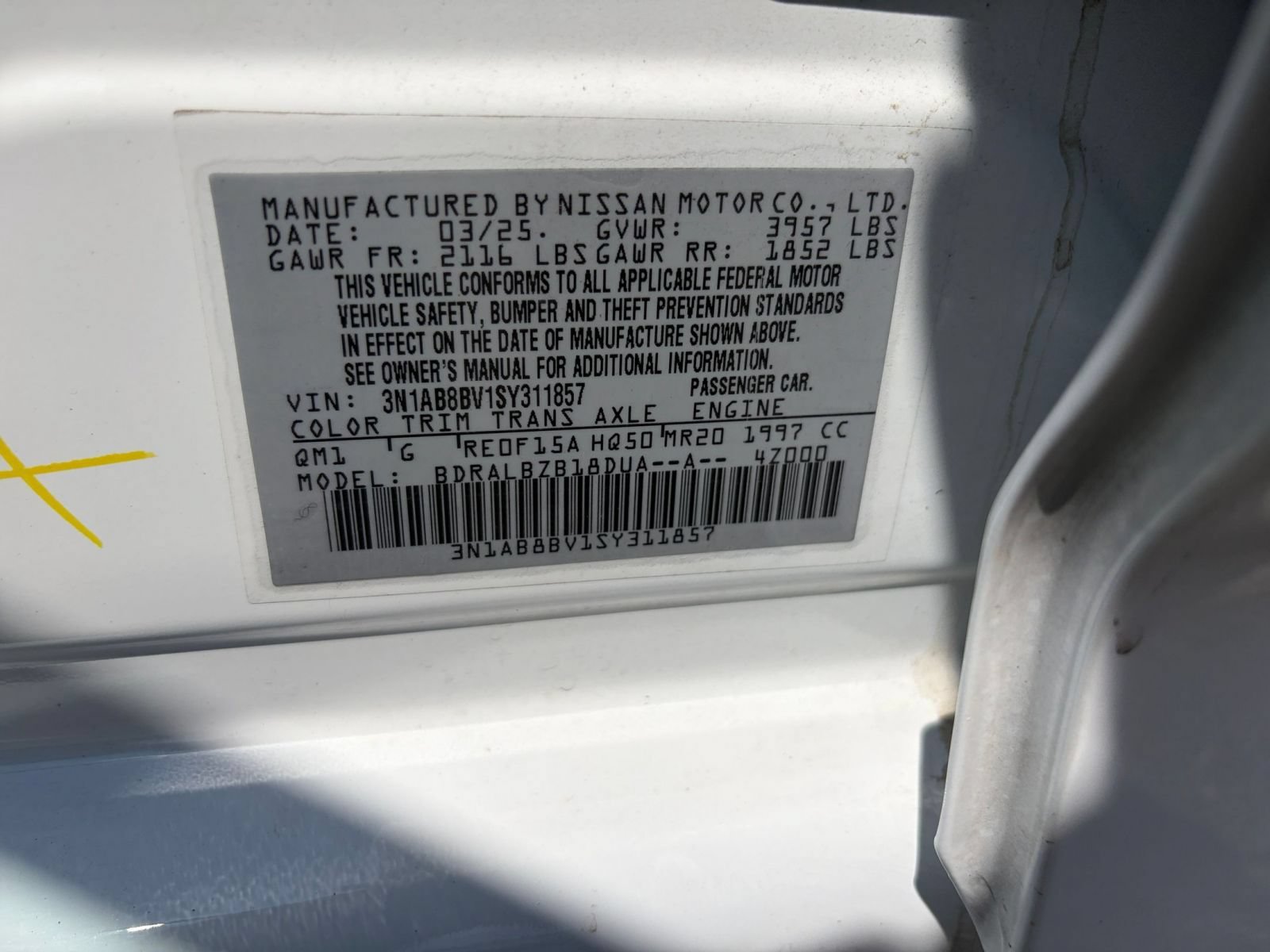 Used 2025 Nissan Sentra S FWD image 25